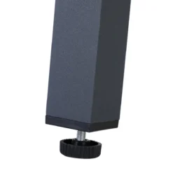 Tuinset 4 + 1 Klapstoelen Tuintafel – Aluminium 80x80cm - Grijs -Tuinwereld Verkoop 1200x1200 703