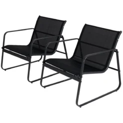 Tuin Meubelen Loungeset - 4 Persoons - Tuinset - Comfort - Zwart - Tafel Glazen Blad - Stoelen - Sofa - Bank - 4-delig -Tuinwereld Verkoop 1200x1200 803