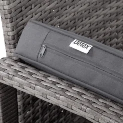 Casaria Polyrattan Loungeset – 2 Stoelen 1 Bank 1 Tafel - Antraciet -Tuinwereld Verkoop 1200x1200 809