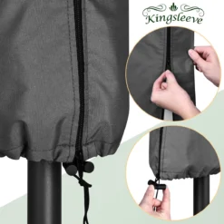 Kingsleeve Parasolhoes Tot Ø 330cm - Weerbestendig Robuust - Grijs 24 Kingsleeve Parasolhoes Tot Ø 330cm - Weerbestendig Robuust - Grijs -Tuinwereld Verkoop 1200x1200 82