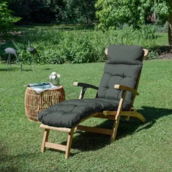 Beautissu Deckchair Kussen 200x50x8 Cm - Ligstoelkussen Antraciet - Matraskussen Voor Hangmatten En Tuin-/terrasstoelen - Flair DC -Tuinwereld Verkoop 1200x1200 861