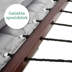 Vita5 Hangmat Met Standaard En Spreidstok – 2 Persoons – Incl. Bekerhouder - Afneembaar Kussen – Uv-bestendig – Lichtgrijs -Tuinwereld Verkoop 1200x1200 921