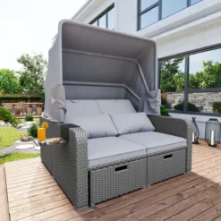 Polyrattan Patio Rieten Meubels Set Voor 2 Personen-Outdoor Rattan Sofa Set Met Intrekbare Luifel-lounge Bank-PE Rotan Loveseat Voor Achtertuin Veranda Tuin Zwembad Balkon-grijs 22 Polyrattan Patio Rieten Meubels Set Voor 2 Personen-Outdoor Rattan Sofa Set Met Intrekbare Luifel-lounge Bank-PE Rotan Loveseat Voor Achtertuin Veranda Tuin Zwembad Balkon-grijs -Tuinwereld Verkoop 1200x1200 94