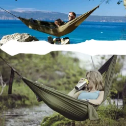 IBright Hangmat XXL - Complete Set – Incl. Karabijnhaken En Riemen - Tot 200 Kg - 270x140cm - Leger Groen -Tuinwereld Verkoop 1200x1200 984