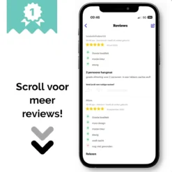 Dubbele Hangmat Blauw - 1 Of 2 Persoons - Lig Oppervlak 190x150cm - Lengte 260cm -Tuinwereld Verkoop 1200x1200 989