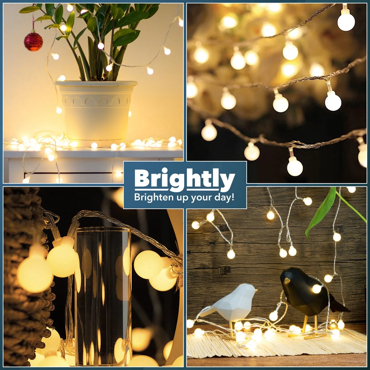 Brightly® Lichtsnoer Van 10 Meter LED – Op Batterijen – Voor Binnen En Buiten – Warm Wit Lichtslinger – Tuinverlichting Met Lampjes Slinger – LED Fairy Lights – Waterdicht 5 Brightly® Lichtsnoer Van 10 Meter LED – Op Batterijen – Voor Binnen En Buiten – Warm Wit Lichtslinger – Tuinverlichting Met Lampjes Slinger – LED Fairy Lights – Waterdicht - Afbeelding 5