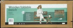 Merkloos Inklapbare Houten Tuinbank -Tuinwereld Verkoop 1200x466
