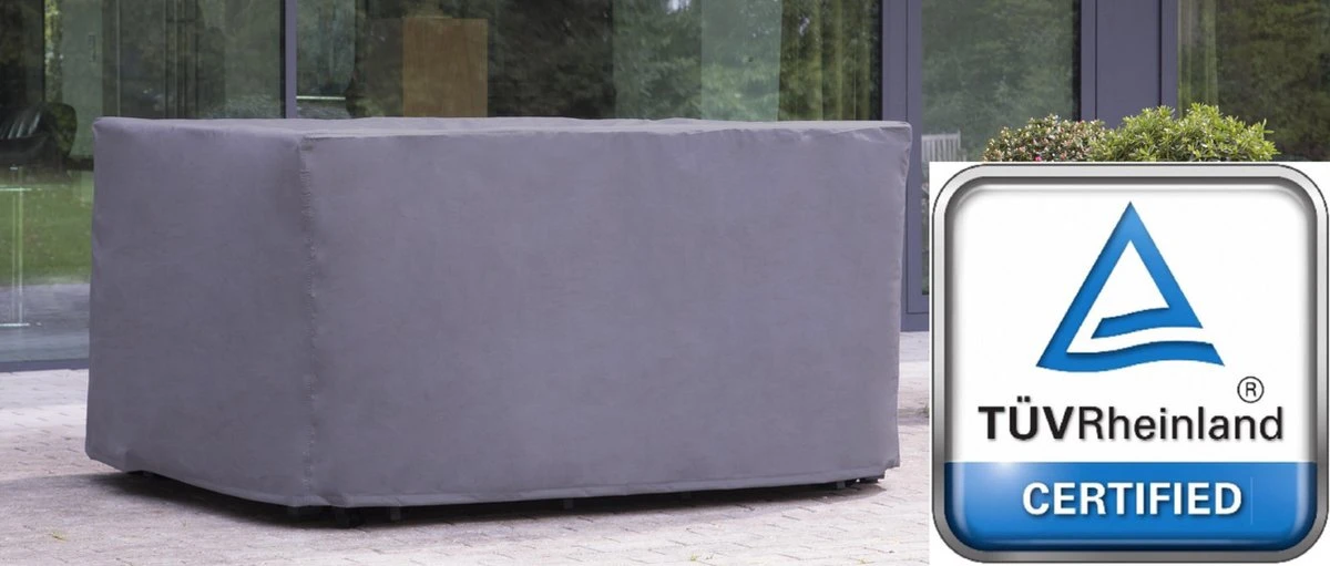 Weersbestendige Beschermhoes Tuinset (S) | 165 X 135 X 95 Cm | Premium | Waterproof | TÜV Rheinland Gecertificeerd | Hoes Voor Tuin | Waterdicht | Solution Dyed (verkleuring Onmogelijk) | Grijs / Antraciet 6 Weersbestendige Beschermhoes Tuinset (S) | 165 X 135 X 95 Cm | Premium | Waterproof | TÜV Rheinland Gecertificeerd | Hoes Voor Tuin | Waterdicht | Solution Dyed (verkleuring Onmogelijk) | Grijs / Antraciet - Afbeelding 6