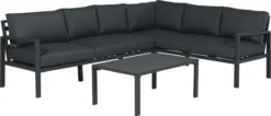 Garden Impressions Lexinton Loungeset - Verstelbaar - Aluminium - Zwart