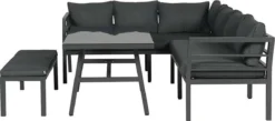 Blakes Lounge Diningset - 4 Delig - Donker Grijs -Tuinwereld Verkoop 1200x528