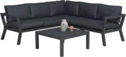 Garden Impressions Colorado Loungeset - Aluminium - Zwart