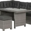 Garden Impressions Lapa Lounge Dining Set 5-delig - Wicker - Grijs