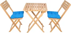SiRaC - Houten Tuinset - Balkonset - 3-delig - Met Paarse Kussens - Natuurlijke Hout - Balkon Meubelen - 2 Persoons Balkonset - Twee Stoelen En Bijzettafel - Hout -Tuinwereld Verkoop 1200x565 1