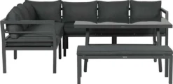 Blakes Lounge Diningset - 4 Delig - Donker Grijs -Tuinwereld Verkoop 1200x583 3