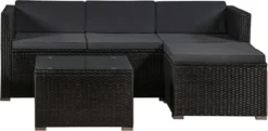 Polyrotan Loungeset Punta Cana L - Zwart 25 Polyrotan Loungeset Punta Cana L - Zwart -Tuinwereld Verkoop 1200x589