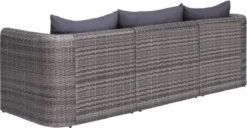 VidaXL 3-delige Loungeset Met Kussens Poly Rattan Grijs 13 VidaXL 3-delige Loungeset Met Kussens Poly Rattan Grijs -Tuinwereld Verkoop 1200x621