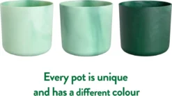 Elho The Ocean Collection Round 22cm - Bloempot Voor Binnen - 100% Gerecycled Materiaal - Gemaakt Met Zeeafval - Ø 22.3 X H 20.4 Cm - Pacifisch Groen -Tuinwereld Verkoop 1200x670 2