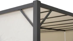MaxxGarden Pergola - Partytent - Tuinpaviljoen Met één Gesloten Zijkant - 3x3x2,3 M - Cream -Tuinwereld Verkoop 1200x674