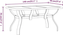 Prolenta Premium - Tuintafel 140x70x70 Cm Staal En Glas Zwart -Tuinwereld Verkoop 1200x675 13