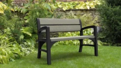 Keter Montero Tuinbank – 2-personen - 120x61x91cm - Grafiet -Tuinwereld Verkoop 1200x675 6