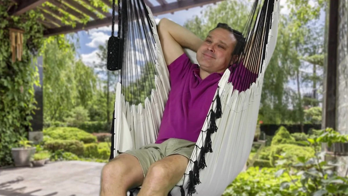 Vita5 XXL Hangstoel | Binnen&Buiten Hangnest | Incl. 2 Kussens En Boekenvak | Volwassenen&Kinderen | Hangmatstoel Tot 225kg | Donkergroen 13 Vita5 XXL Hangstoel | Binnen&Buiten Hangnest | Incl. 2 Kussens En Boekenvak | Volwassenen&Kinderen | Hangmatstoel Tot 225kg | Donkergroen - Afbeelding 13