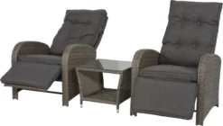 Loungeset Duoset Melia 2 Verstelbare Stoelen + Tafel - Balkonset -Tuinwereld Verkoop 1200x682 2