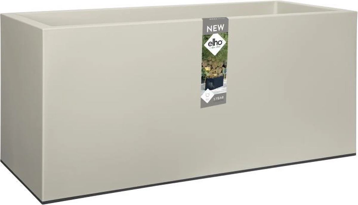 Elho Vivo Matt Finish Lang Wielen 90 - Grote Staande Plantenbak Voor Binnen & Buiten - Gemaakt Van Gereycled Plastic - L 39 X W 88 X H 41 Cm - Wit 9 Elho Vivo Matt Finish Lang Wielen 90 - Grote Staande Plantenbak Voor Binnen & Buiten - Gemaakt Van Gereycled Plastic - L 39 X W 88 X H 41 Cm - Wit - Afbeelding 9