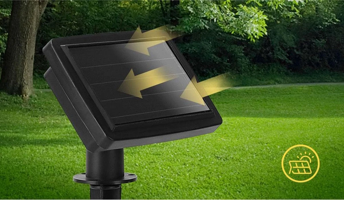 Aigostar 10VRG Solar Lichtsnoer - Lichtslinger Op Zonne-energie - Lampjes Slinger - 20 Transparante LED - 3000K - 5.8 Meter 11 Aigostar 10VRG Solar Lichtsnoer - Lichtslinger Op Zonne-energie - Lampjes Slinger - 20 Transparante LED - 3000K - 5.8 Meter - Afbeelding 11