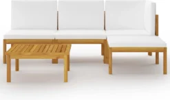 Decoways - 5-delige Loungeset Met Kussens Massief Acaciahout Crèmekleurig -Tuinwereld Verkoop 1200x710 2