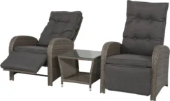 Loungeset Duoset Melia 2 Verstelbare Stoelen + Tafel - Balkonset -Tuinwereld Verkoop 1200x713 2