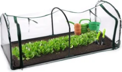 Kinzo Garden Broeikas - Tunnelkas - Met Rits - Staal - 130x60x50cm