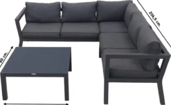 Garden Impressions Colorado Loungeset - Aluminium - Zwart -Tuinwereld Verkoop 1200x740