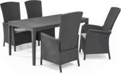 Allibert Vermont Verstelbare Tuinstoel - 64x68x107cm - Grafiet -Tuinwereld Verkoop 1200x753