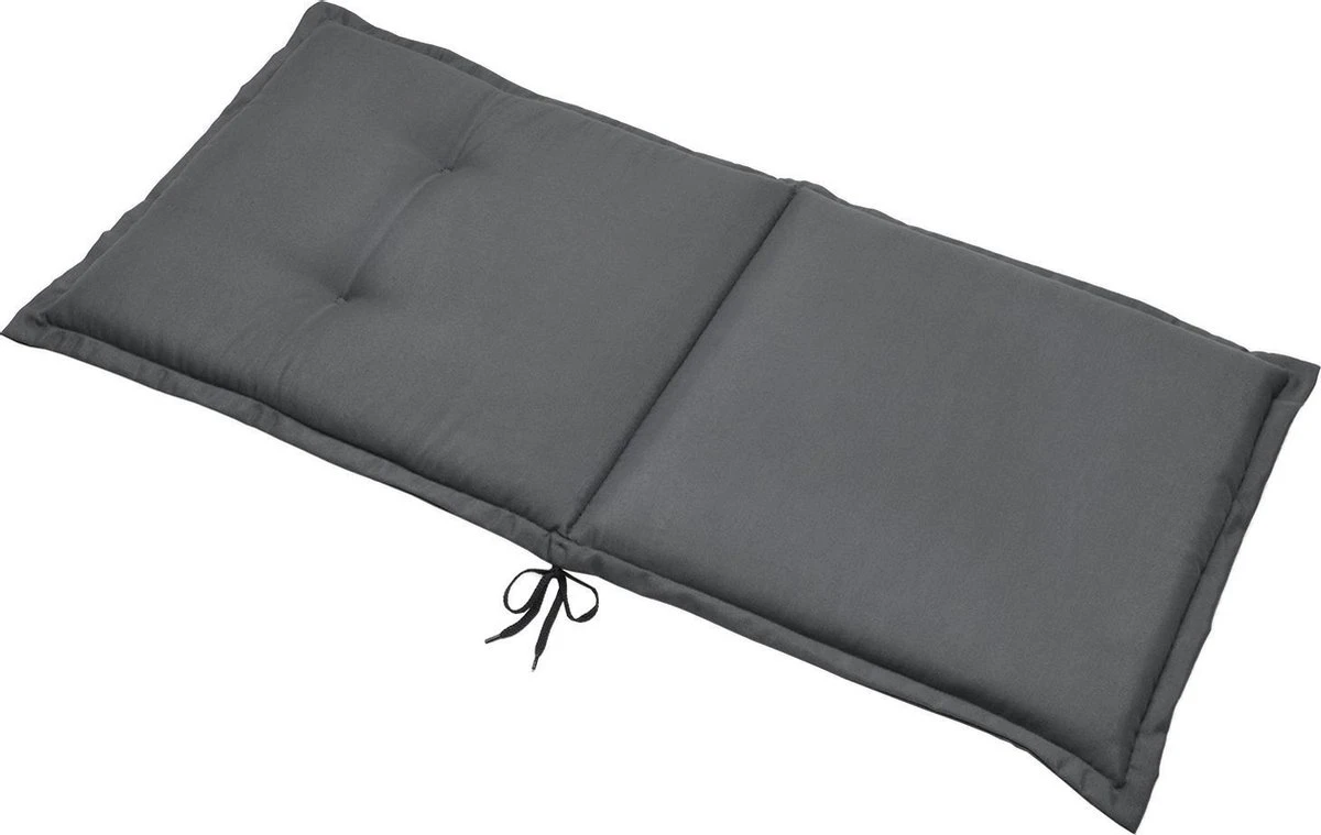 Beautissu Set Van 6x Tuinkussens Lage Rug Loft NL 100 X 50 X 6 Cm - Kussen Antraciet - Zitkussen Sierkussen Tuinstoel 4 Beautissu Set Van 6x Tuinkussens Lage Rug Loft NL 100 X 50 X 6 Cm - Kussen Antraciet - Zitkussen Sierkussen Tuinstoel - Afbeelding 4