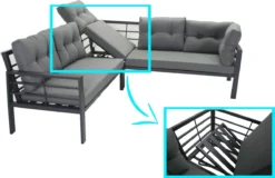 SenS-Line Elba Aluminium Loungeset | Met Koffietafel