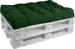 Beautissu Style – Palletkussen Set – 1x Zitkussen 120x80 Cm & 1x Rugkussen 120x40 Cm – Donker Groen -Tuinwereld Verkoop 1200x787 1