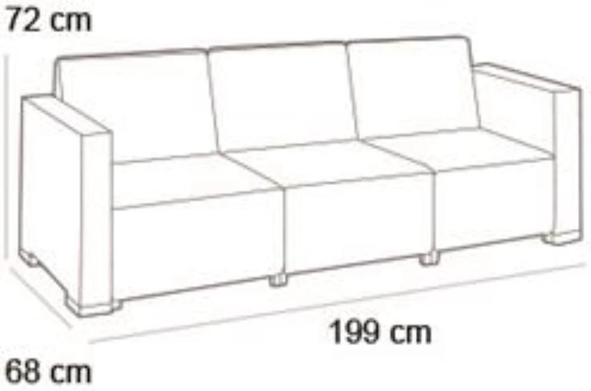 Allibert California Chaise Longue Loungeset - 3 A 4 Personen - Grafiet 4 Allibert California Chaise Longue Loungeset - 3 A 4 Personen - Grafiet - Afbeelding 4