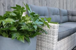 Merkloos Rivièra Original | Loungeset Hoekset Dining Set Tuinset | Wicker | Hoekbank, Hoge Tuintafel, 2 Hockers | 6 Zitplaatsen -Tuinwereld Verkoop 1200x793 4