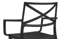 Keter Metalix Tuinstoelen - 4 Stuks - 53,3x60,2x81,3 Cm - Zwart -Tuinwereld Verkoop 1200x796