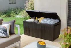 Opbergbox Tuin - Kussenbox Waterdicht - Bruin - Zitbox Kussenbox Voor Buiten - Voor Tuinmeubelen - Tuinkussens - Opberg Tuin - Kussenboxen - XL - Groot - 305 Liter -Tuinwereld Verkoop 1200x800 128
