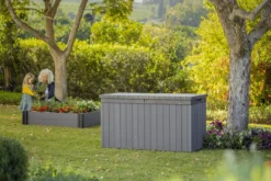 Keter Darwin Opbergbox - 570L - 142,5x65,5x78,2cm - Grijs -Tuinwereld Verkoop 1200x800 140