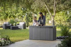 Keter Darwin Opbergbox - 570L - 142,5x65,5x78,2cm - Grijs -Tuinwereld Verkoop 1200x800 141