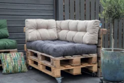 2L Home & Garden Rugkussen Metro Grijs - 60 X 40cm -Tuinwereld Verkoop 1200x800 294