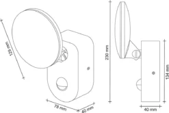 Adviti RIOLIT LED Outdoor Wandlamp Met Bewegingssensor - Antraciet - IP65 - Ik10 - 4000K - 1100lm - 15 Watt - 3 Jaar Garantie! -Tuinwereld Verkoop 1200x800 295
