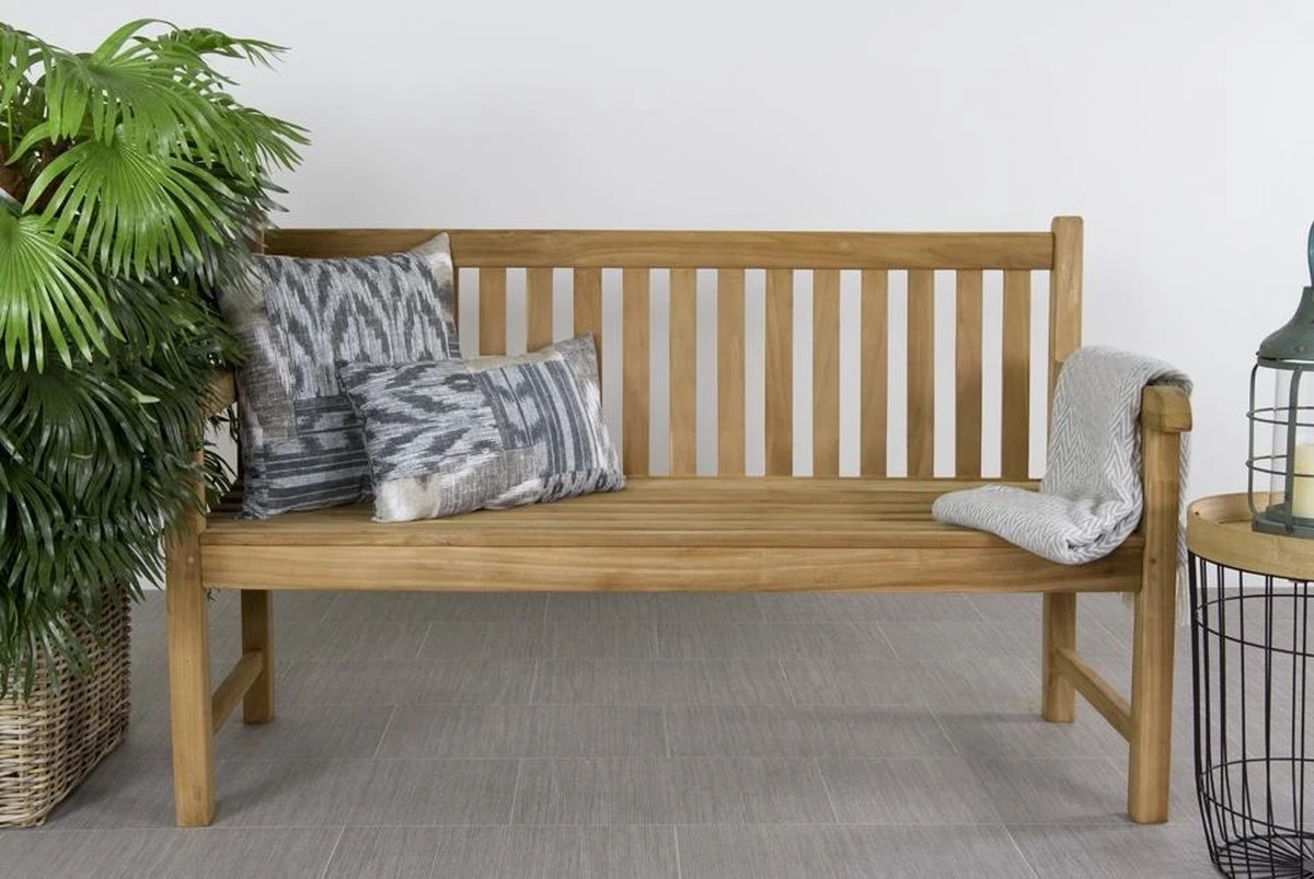 Teak Houten Tuinbank Bison - 150 Cm. 9 Teak Houten Tuinbank Bison - 150 Cm. - Afbeelding 9