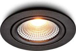 Ledisons LED Inbouwspots Zwart Met Driver - Dimbaar Kantelbaar IP54 3W 2700K Warm Wit Licht 240V 60 Stralingshoek >90 CRI Traploos Dimmen - Vivaro Zwart - Slechts 23MM Inbouwdiepte! 5 Jaar Garantie Energieverbruik: A++ -Tuinwereld Verkoop 1200x807 3