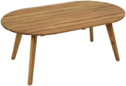 BUITEN Living Seville Lounge Tuintafel | Hardhout | 97x57cm - Ovale Tuintafel