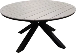 Ronde Tuintafel Cyprus ø120cm | Wood | Polywood & Aluminium