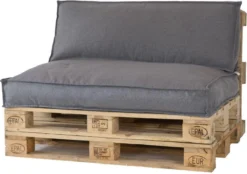 2L Home & Garden Palletkussen Metro Lounge Grijs - 120 X 80cm