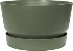 Elho Greenville Schaal 33 - Bloempot Voor Buiten - Ø 32.5 X H 19.4 Cm - Groen/Blad Groen -Tuinwereld Verkoop 1200x846 12